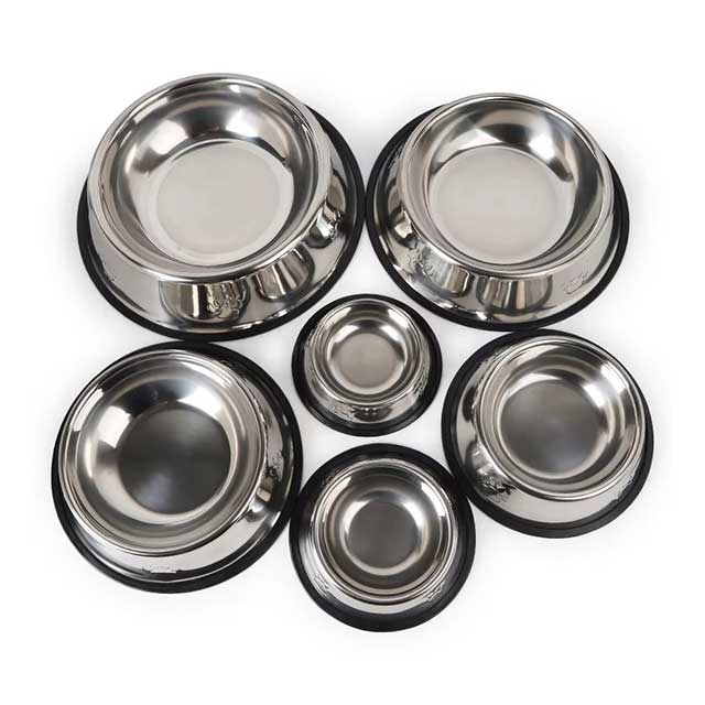 Quality Paw-Shaped Stainless Steel Pet Bowl – Skidproof & Anti-Ant Feeder for Dogs & Cats, Multiple Sizes