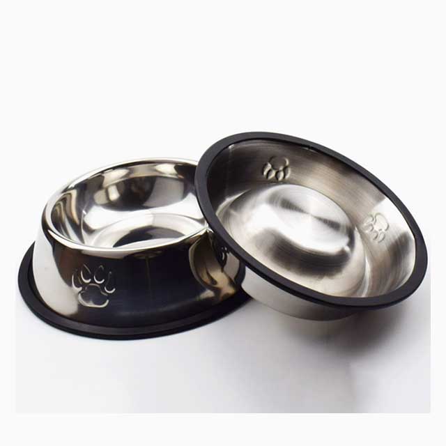 Quality Paw-Shaped Stainless Steel Pet Bowl – Skidproof & Anti-Ant Feeder for Dogs & Cats, Multiple Sizes