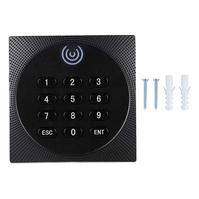 LCMDFZ Waterproof RFID Card Reader - Multi-Functional ID & Password Keypad for Banks & Public Buildings