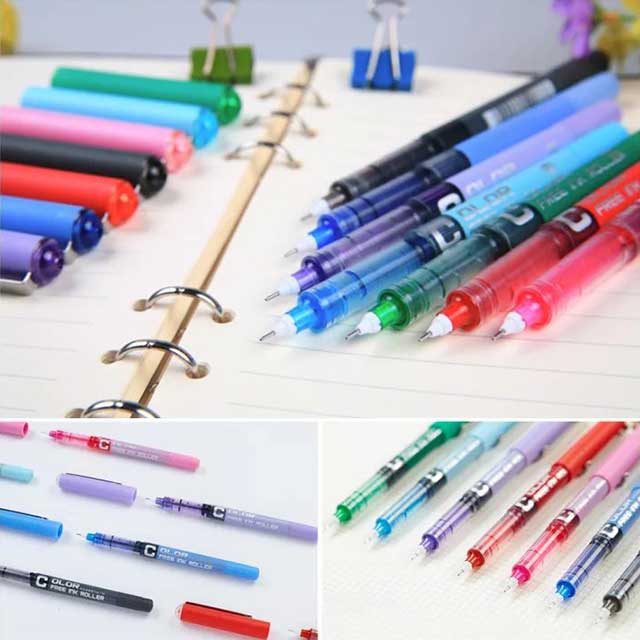 Multicolor Gel Ink Pens – Large Capacity Fine Nib Roller Ballpoint Pens for Students & Office | Smooth Writing School Stationery Set | High-Quality Ball Pens