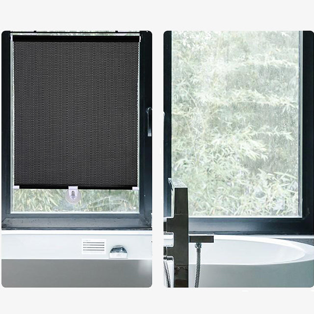Retractable Car Front & Rear Window Sunshade - Windshield Sun Shade Cover for UV Protection & Privacy