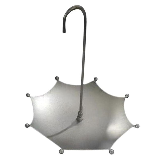 Retro Umbrella-Shaped Hanging Bird Bath & Feeder – Rusty Outdoor Bird Tray & Garden Decoration