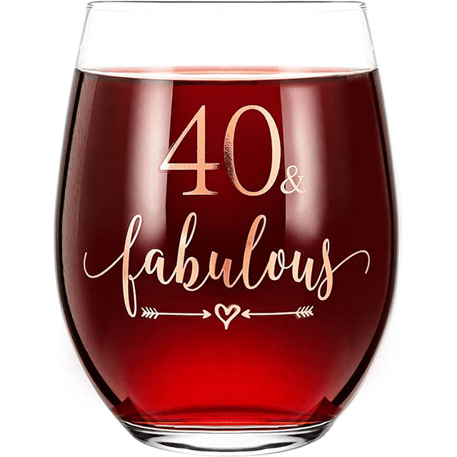 Rose Gold Wine Glass 14oz