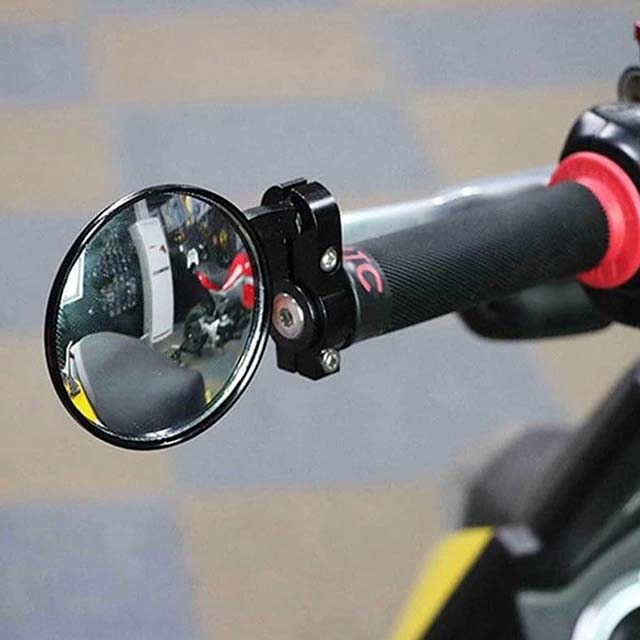 Universal 7/8″ Round Handlebar Motorcycle Rearview Side Mirrors – 1 Pair Bike End Mirror Accessory