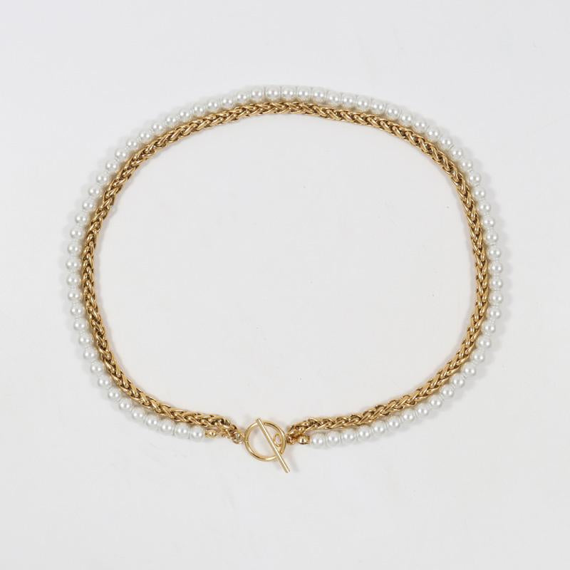 Collier vintage en perles pour femme, fait main (EGN230)