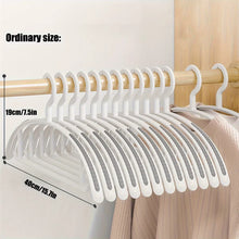 Thick Durable Non-Slip Wide-Shoulder Plastic Hangers – Heavy Duty Clothes Storage Rack (Ordinary & Widened Versions) – White