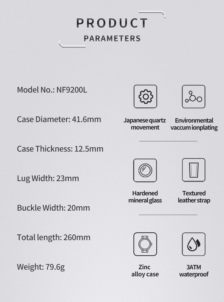 Montre homme en cuir NAVIFORCE (NF9200L)