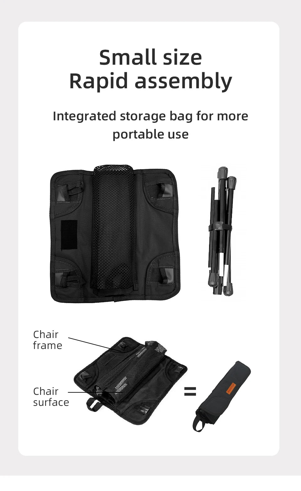 Tabouret de camping pliant portable PACOONE – Chaise ultralégère en alliage d'aluminium pour la pêche, les pique-niques et les activités de plein air