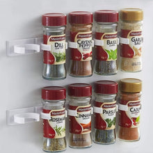 Étagère à épices murale 2 pièces – Support et organisateur de bouteilles d'assaisonnement de cuisine adhésifs