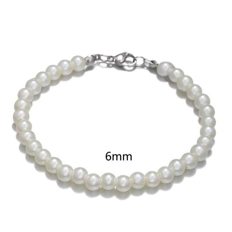 6/8/10 mm Pearl Unisex Bracelets (EGN232)