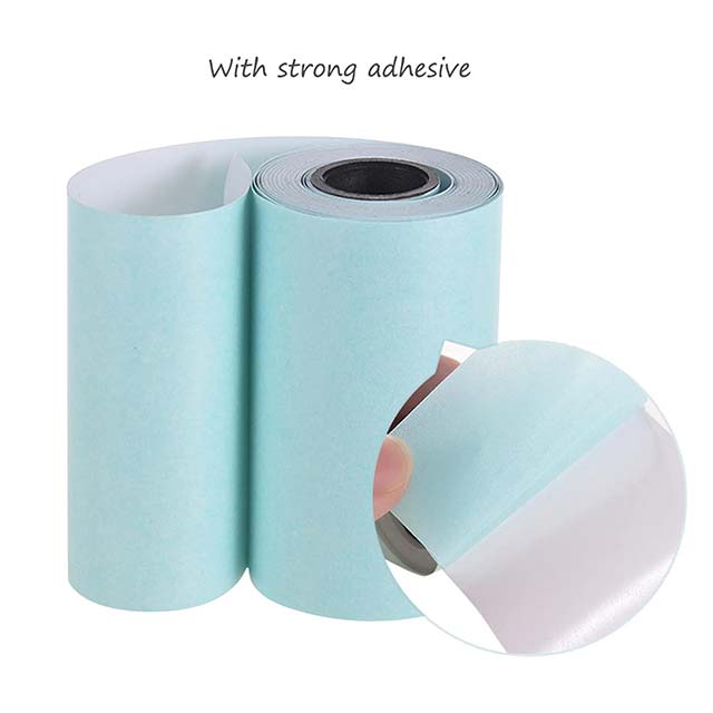 Printable Sticker Paper Roll – Direct Thermal Self-Adhesive Paper, 57x30mm for A6 Pocket Thermal Printer, Compatible with P1/P2 Mini Photo Printer