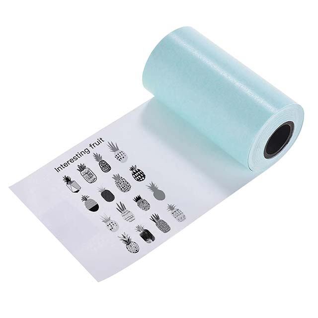 Printable Sticker Paper Roll – Direct Thermal Self-Adhesive Paper, 57x30mm for A6 Pocket Thermal Printer, Compatible with P1/P2 Mini Photo Printer