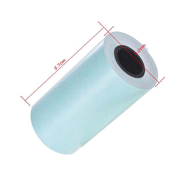 Printable Sticker Paper Roll – Direct Thermal Self-Adhesive Paper, 57x30mm for A6 Pocket Thermal Printer, Compatible with P1/P2 Mini Photo Printer