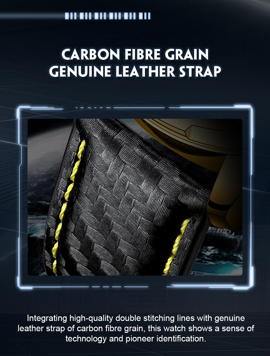 NAVIFORCE Digital x Analog Black Leather Men Watch (NF9194)