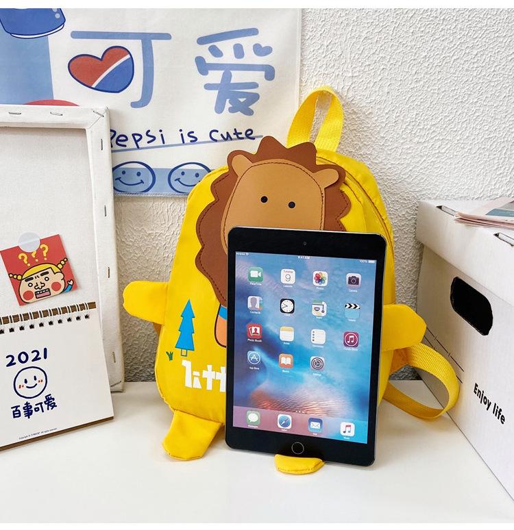 Sac à dos lion léger pour enfant de maternelle (EGB080)