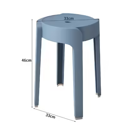 Modern Stackable Dining Chairs: Durable Plastic for Kitchen & Home