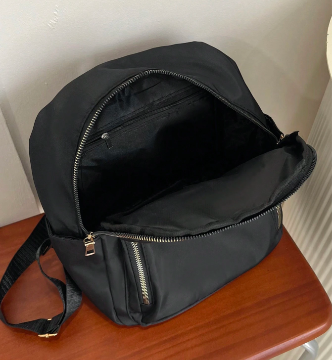 Women's Casual Black Backpack