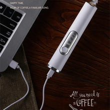 خفاقة حليب كهربائية قابلة لإعادة الشحن عبر USB – خلاط قهوة يدوي، وصانع رغوة حليب وخافق بيض