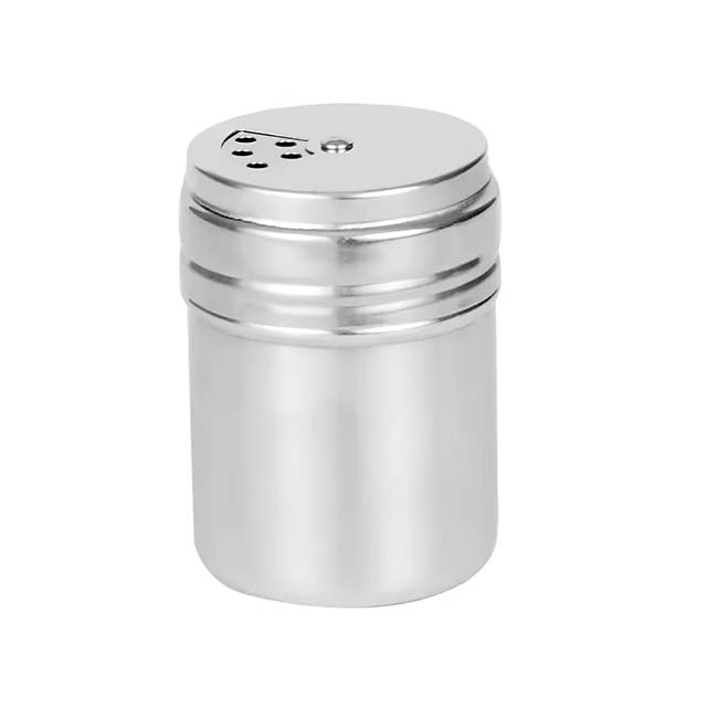 Multi-Purpose Stainless Steel Spice Jar – Rotating Cover Seasoning Shaker for Salt, Sugar & Pepper
