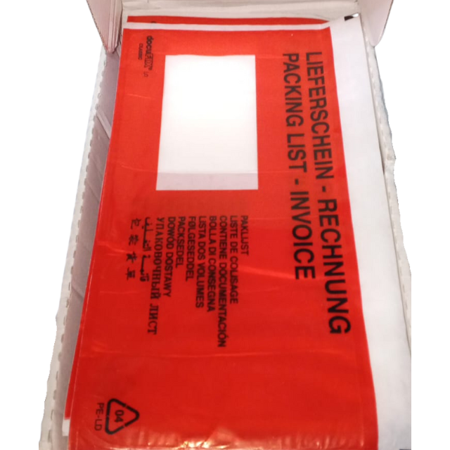 Self-Adhesive Delivery Note Envelopes – DIN C5 Printed Pockets for Invoices & Shipping Documents, Thick Compliant Paper box