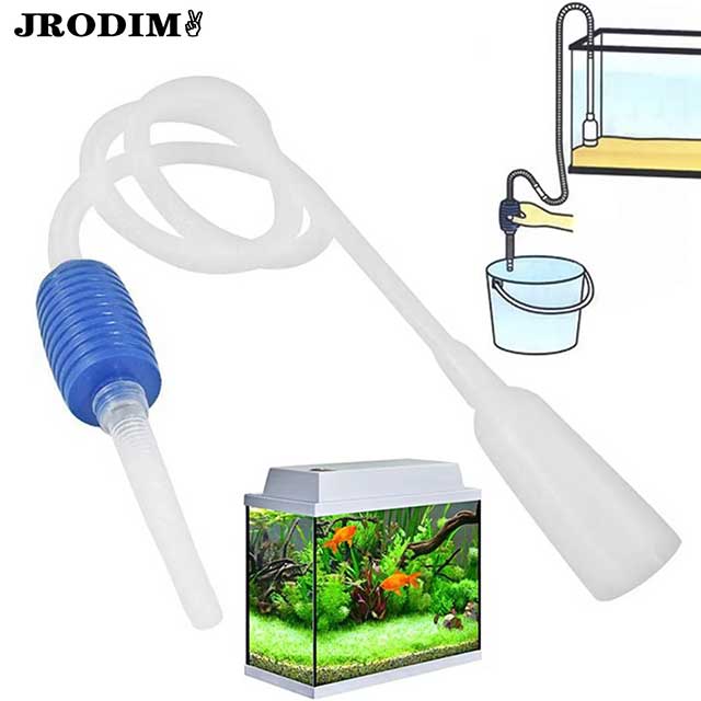 Semi-Automatic Aquarium Gravel Cleaner – Siphon Pump Vacuum for Water Change & Tank Cleaning
