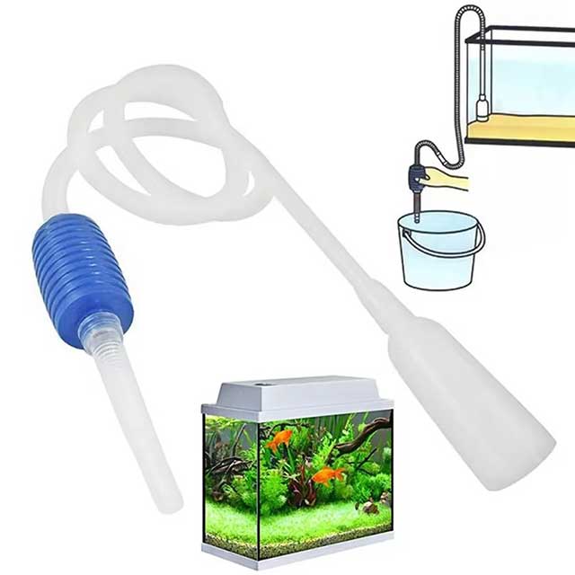 Semi-Automatic Aquarium Gravel Cleaner – Siphon Pump Vacuum for Water Change & Tank Cleaning