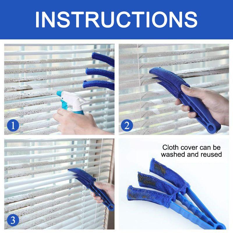 Brosses de nettoyage de volets lavables en PP/microfibre