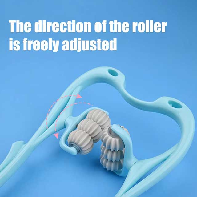 Six-Wheel Manual Cervical Massager – Neck, Back & Waist Roller for Muscle Tension Relief & Relaxation