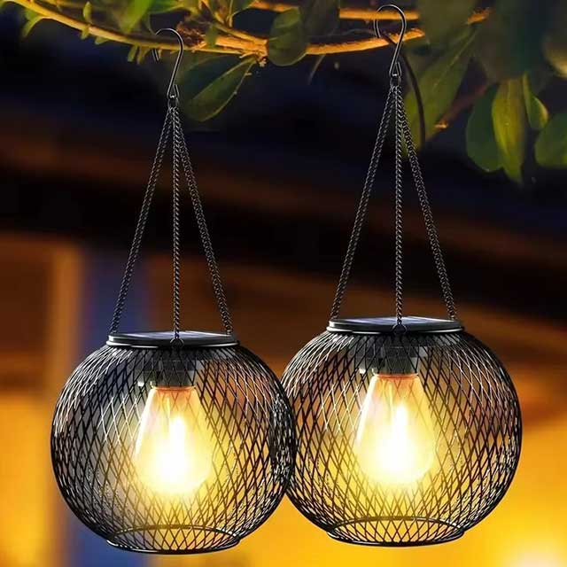 Waterproof Outdoor Solar Lantern – Hanging LED Light for Yard, Garden & Pathway Decoration