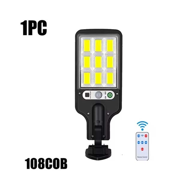 Solar Lights for Garden & Patio - Waterproof Outdoor Solar Street Lamp with PIR Motion Sensor, COB Powered Security Lighting for Yard & Path