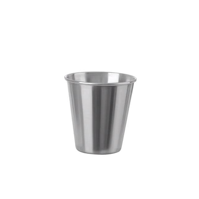 Stainless Steel Metal Cup Set – Beer, Wine, Coffee & Tea Tumblers – Durable Travel & Camping Mugs for Outdoor & Home Use