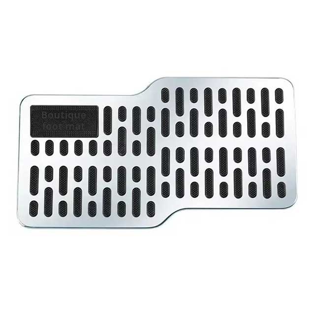 Stainless Steel Non-Slip Car Pedal Mat – Thickened Wear-Resistant Foot Pedal Cover for SUV & Truck, Metal Car Accessories