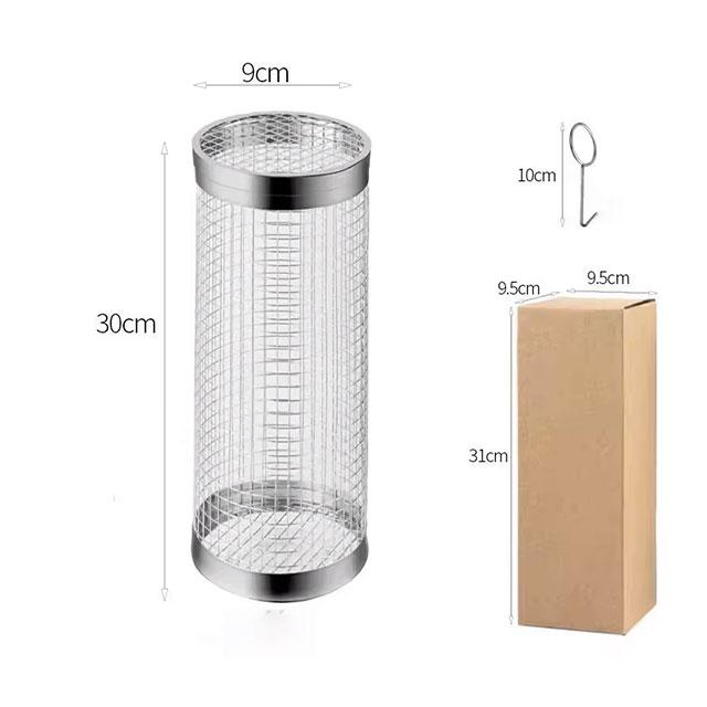 Stainless Steel Portable Barbecue Grill Net – Outdoor Camping BBQ Basket for Grilling