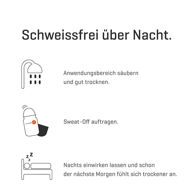 Sweat-Off Sensitive Antiperspirant Foam 75ml – Liquid Deodorant for Sweating Control & Sensitive Skin Protection