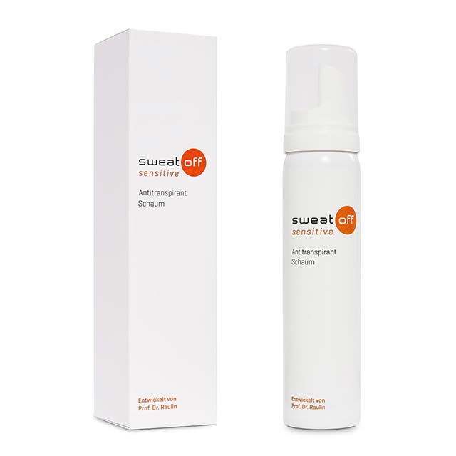 Sweat-Off Sensitive Antiperspirant Foam 75ml – Liquid Deodorant for Sweating Control & Sensitive Skin Protection
