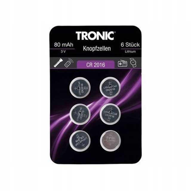 TRONIC CR 2016 Button Cell Batteries