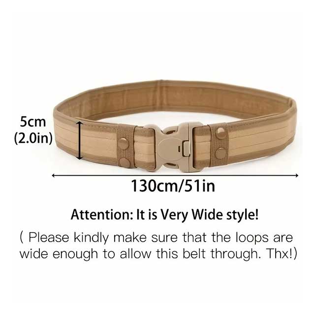Men’s Tactical Camouflage Belt – Outdoor Oxford Cloth Mountaineering & Work Waist Belt | Wide Nylon Neutral Belt
