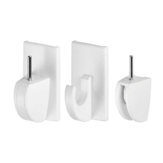 Tesa® Powerstrips Vario-Curtain Hook – No-Drill, Damage-Free Adhesive Curtain Rod Holder for Home & Office