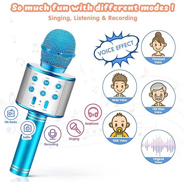 Tesoyzii Kids Karaoke Microphone
