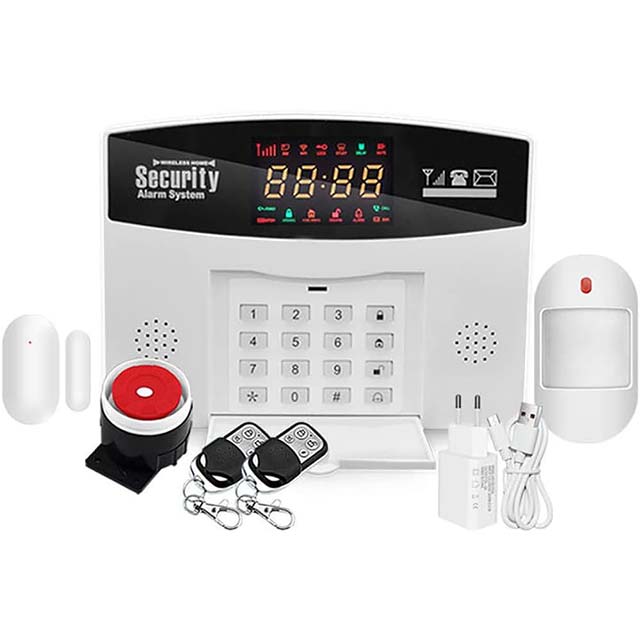 Thustar Alarm System - Tuya GSM Wifi Alarm 4G Wireless Burglar Alarm For Home Business Touch Screen Alarms Mobile APP Remote Control Smart Home Siren