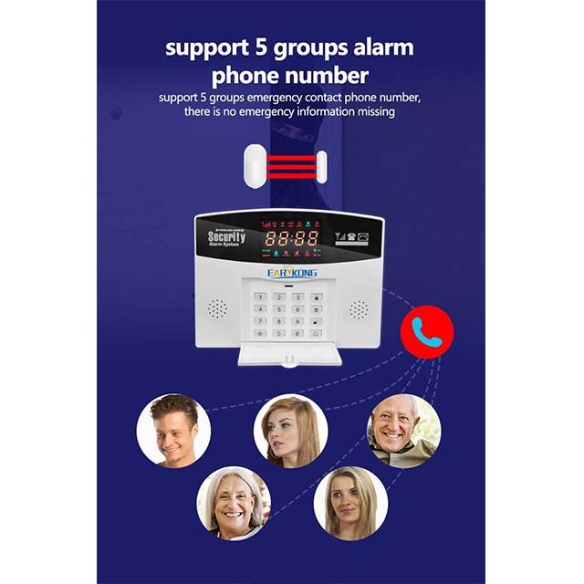 Thustar Alarm System - Tuya GSM Wifi Alarm 4G Wireless Burglar Alarm For Home Business Touch Screen Alarms Mobile APP Remote Control Smart Home Siren