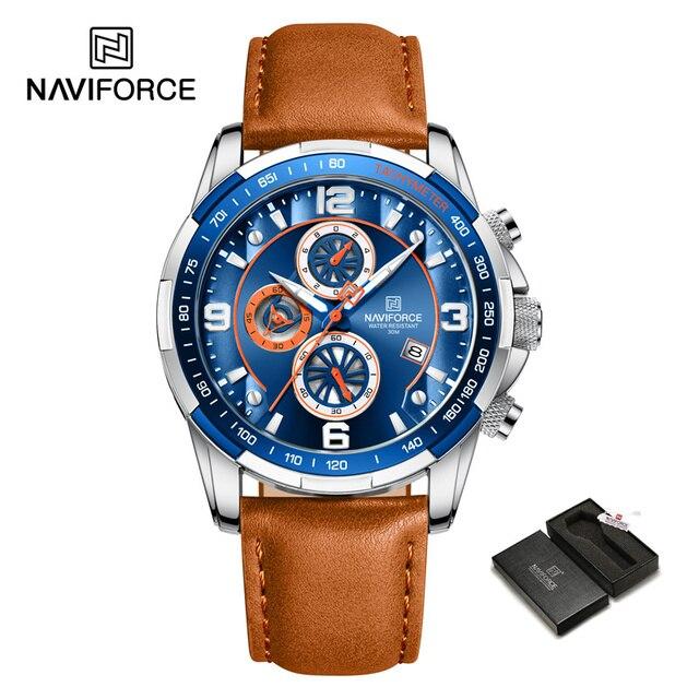 Top Brand NAVIFORCE Trend Cool Watch for Men Waterproof Leather Quartz Male Watches Luxury Wristwatches Luminous.jpg 640x640 1