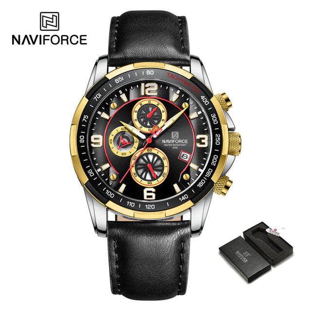 Top Brand NAVIFORCE Trend Cool Watch for Men Waterproof Leather Quartz Male Watches Luxury Wristwatches Luminous.jpg 640x640 1