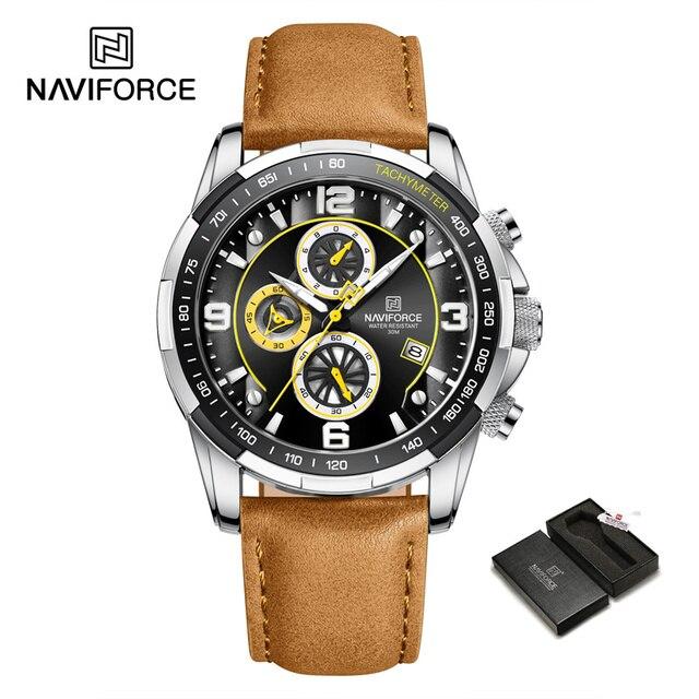 Top Brand NAVIFORCE Trend Cool Watch for Men Waterproof Leather Quartz Male Watches Luxury Wristwatches Luminous.jpg 640x640