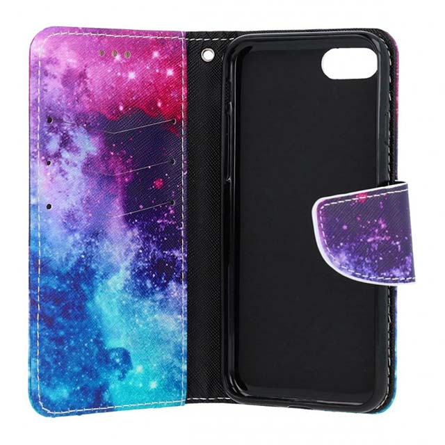 TopQ iPhone SE 2022 Book Case – Premium Space Edition Protective Cover