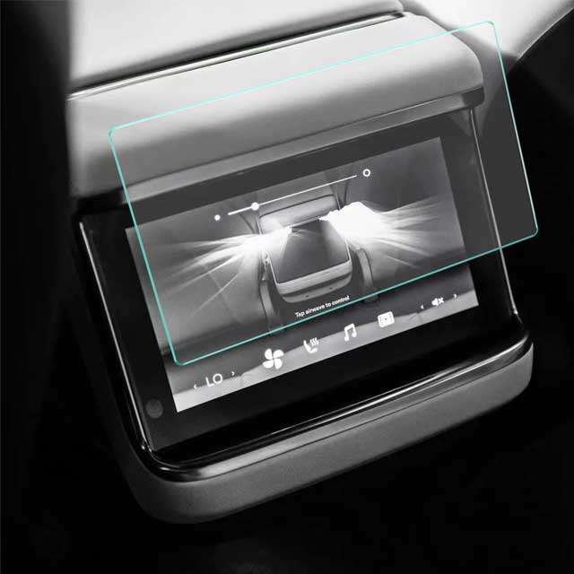 Topfit Model S/X Screen Protector for 2021-2022 – Matte Anti-Glare, Fingerprint Resistant Tempered Glass with Center Control Touch Navigation