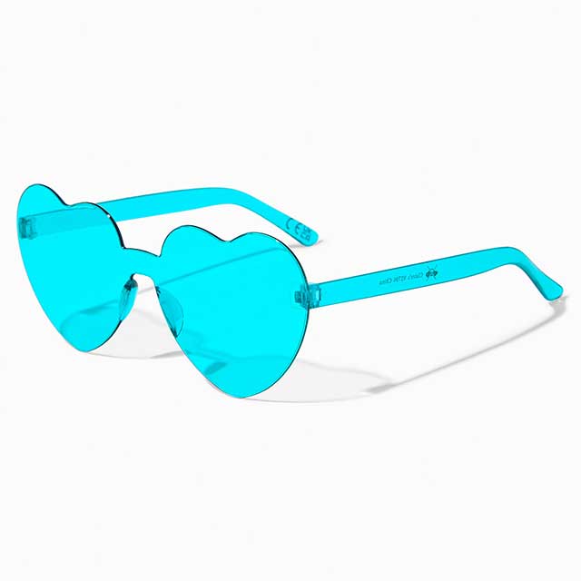Trendy Transparent Heart-Shaped Lady Sunglasses