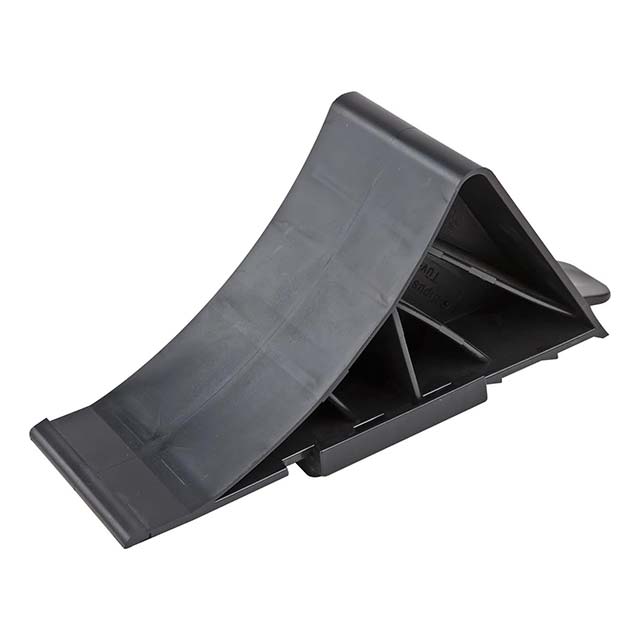 Tripus Black PVC Wheel Chock & Brake Wedge – Heavy-Duty Support Stop Shoes for Secure Vehicle Parking