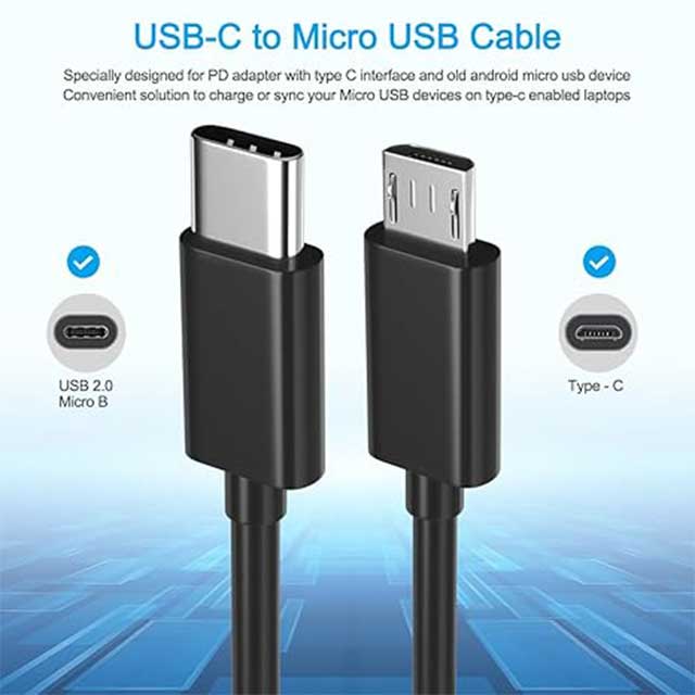 USB C to Micro USB Cable