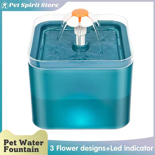 USB LED Cat Drinking Fountain – Recirculating & Filtering Water Supply for Fresh & Clean Hydration
